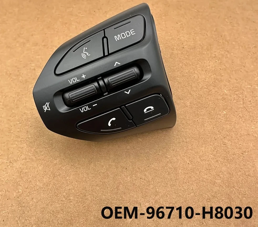 For Kia K2 RIO X-LINE RIO 4 Multifunction Steering Wheel Bluetooth Fixed Speed Button Audio Switch OEM 96710 H8530