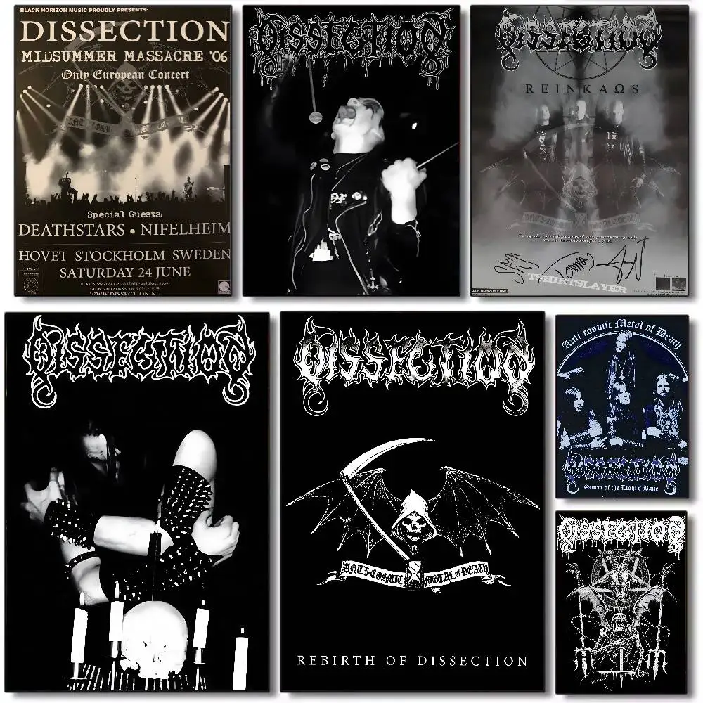 Metal Band D-DissectionS Poster Art HD Canvas Advanced Aesthetic Printing Paper Wall Art for Living Room Home Decor