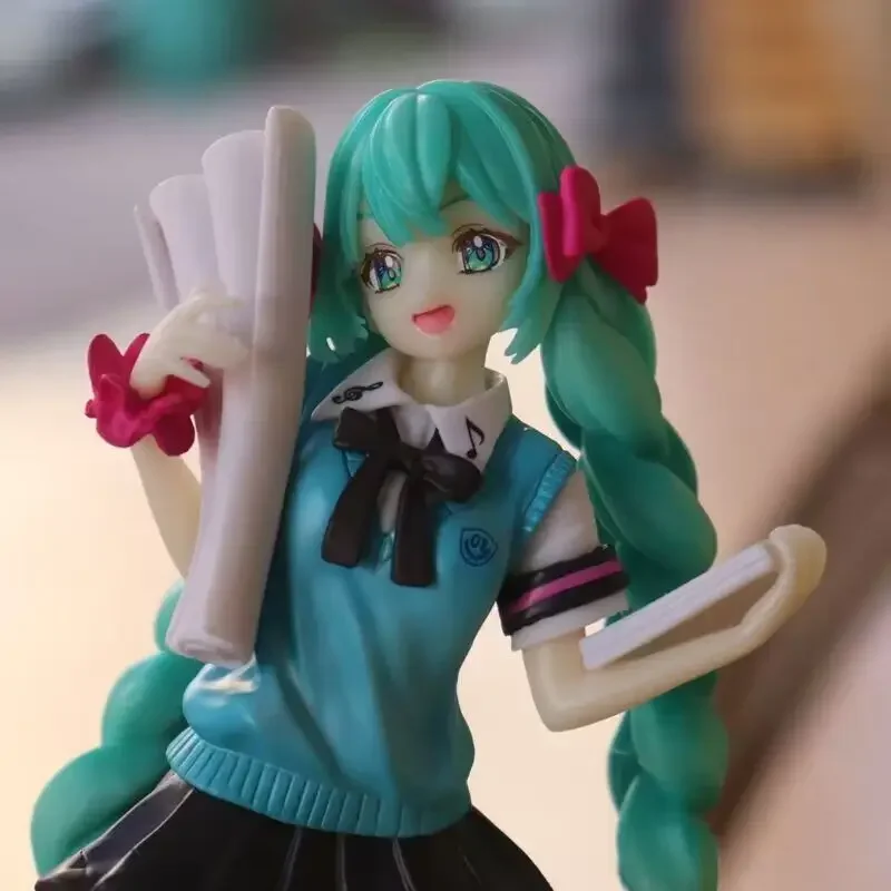 

16th Anniversary Hatsune Miku Booota, студенческая форма, двойной хвост, окружающие украшения, анимационные фигурки, модель, детские игрушки