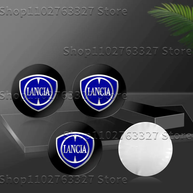 4Pcs 56mm Aluminium Car Wheel Center Hub Caps Emblem Wheel Sticker For Lancia Delta 3 Ypsilon Phedra Musa Voyage Accessories