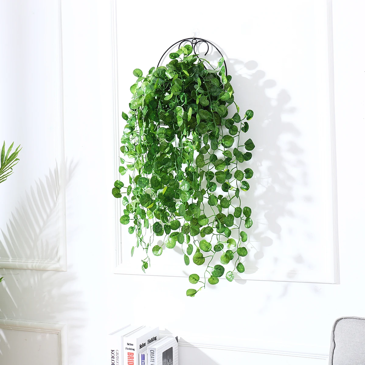 

Hanging Plants Fake Long Greenery Garland Wall Decor Flowers for Decoration Leaf Indoor Vines Artificial Fakeplants