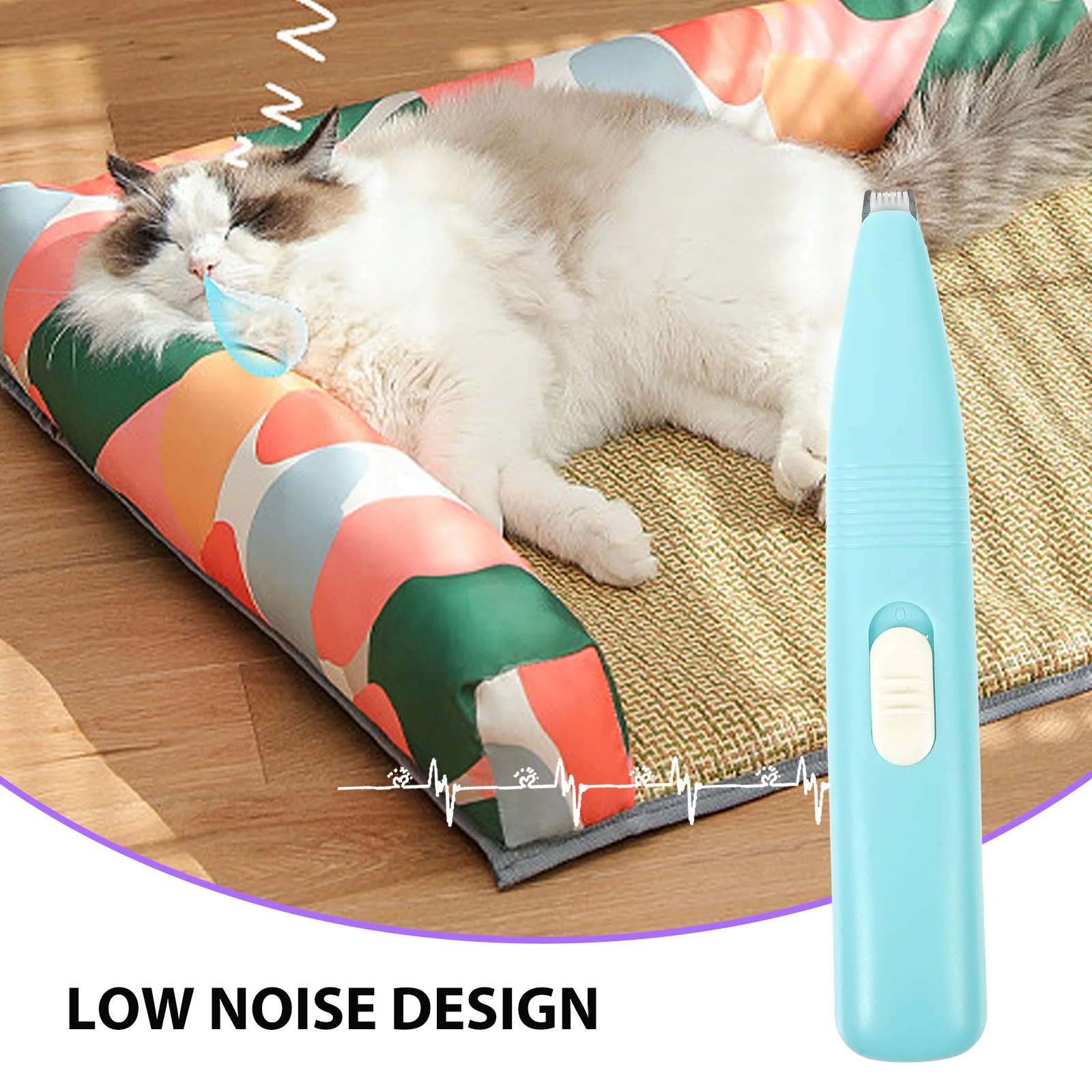 

Electric Grooming Clipper Cat Hair Low Noise Wear-Resistant Blade Portable Shaver For Dogs Cats Grooming Tool Paw Dog Clippers