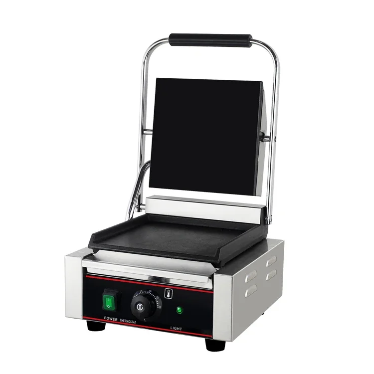 High Quality Professional Commercial 1800W Non-Stick Flat Panini Press Grill Toaster Electric Contact Panini Grill Maker