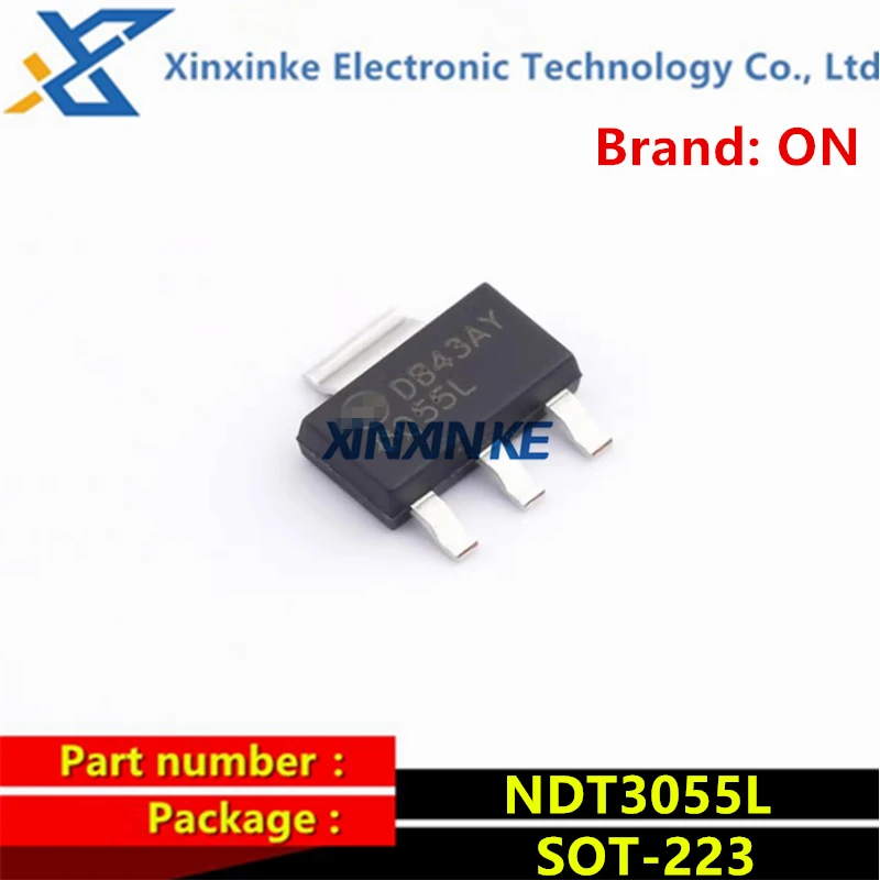 20PCS NDT3055L SOT-223 Marking: 3055L N-channel Power MOS Transistor 60V 4A Brand New