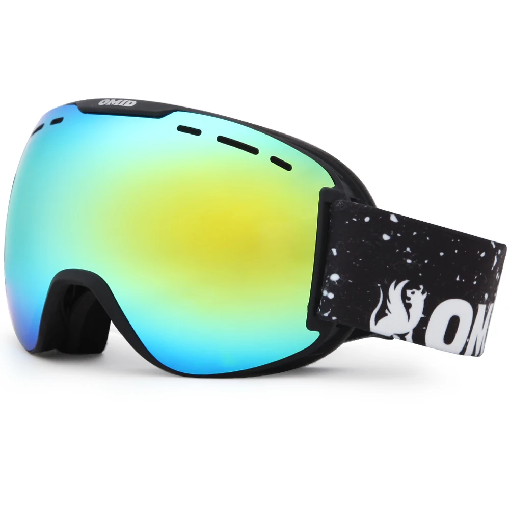 Factory direct wholesale price adult skiing gear UV protection Anti-fog Mirror Coating eyewear skiing goggles SNOW-4800