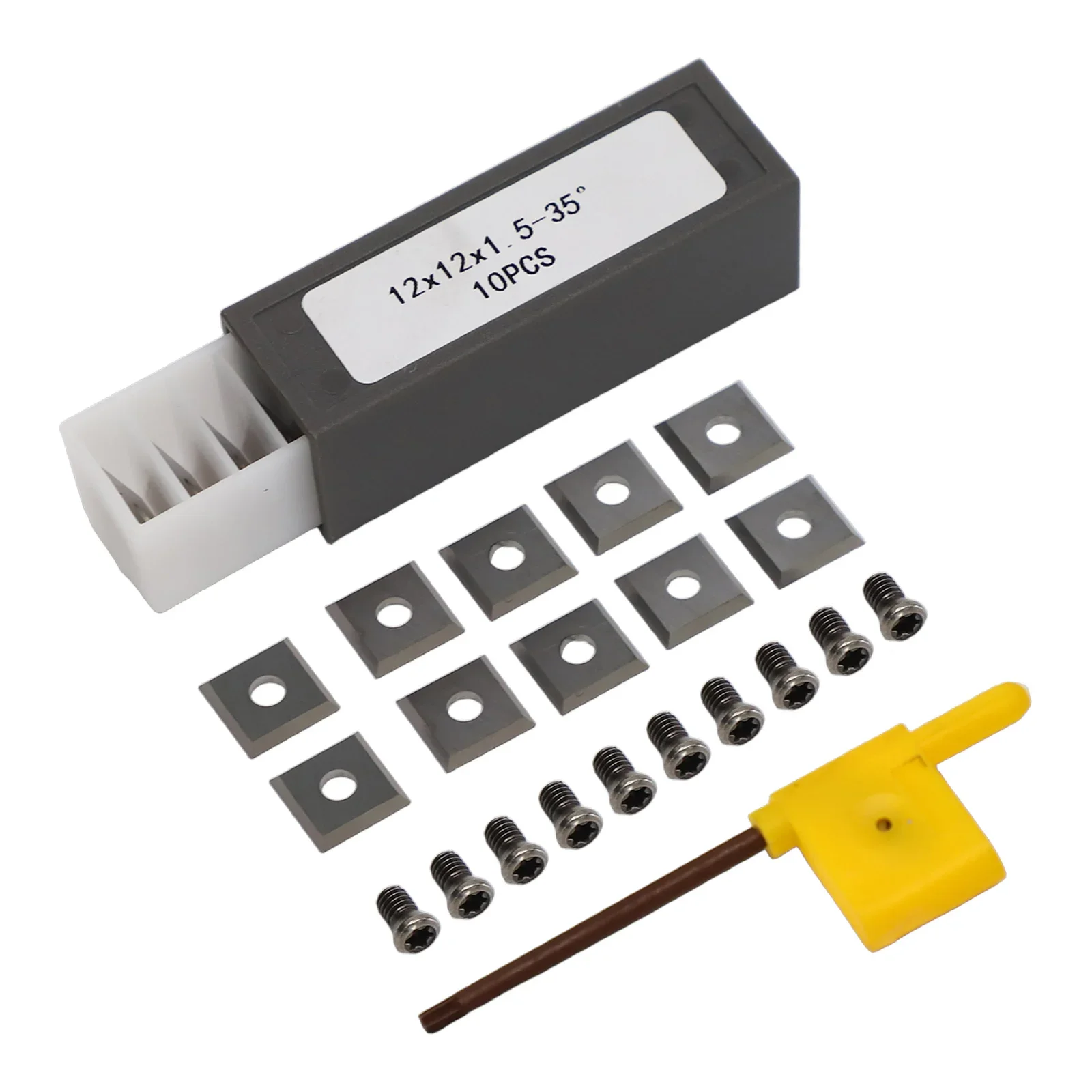 

Carbide Cutting Tools For Wood Power Tool Accessory Carbide Inserts 35 Degrees Bevel 4 Cutting Edges Long Service Life