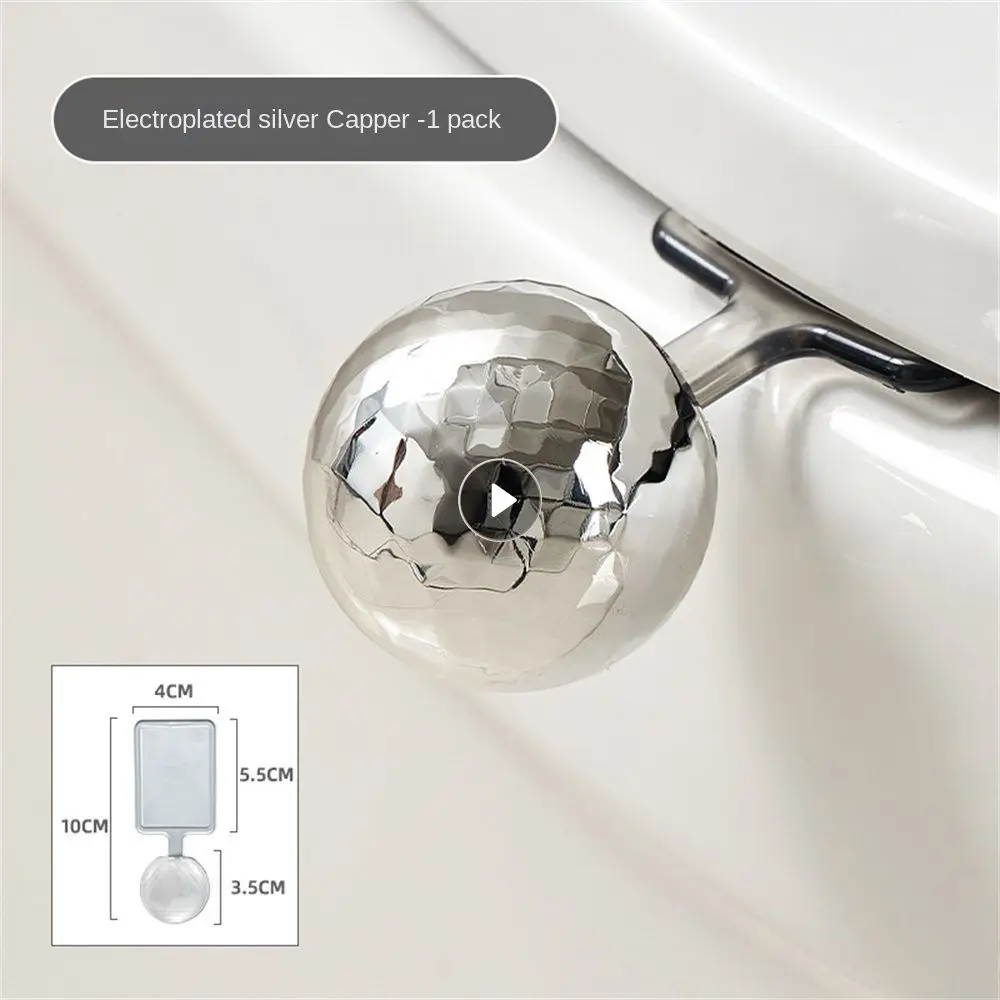 Toilet Lid Lifting Wall Hook Circular Handle Convenient Design Beautiful Texture Electroplating Process Toilet Lifter