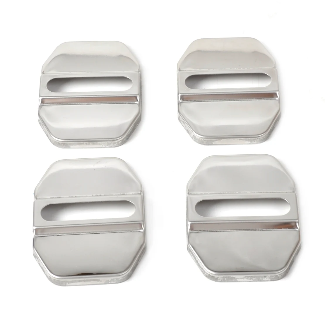 beler 4Pcs Car Door Striker Cover Lock Buckle Cap Protector for Mercedes Benz B C E ML SLK Class GLK300 W164 C260 Chrysler 300c