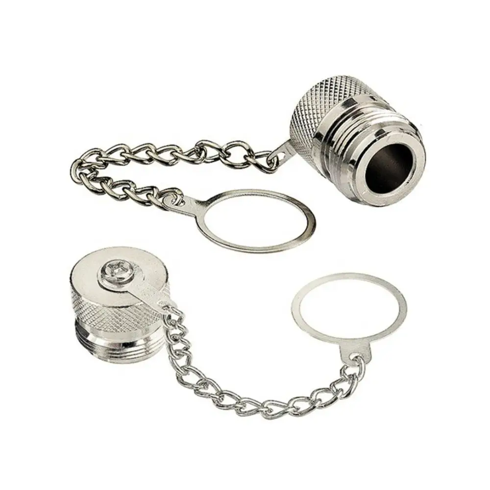Metal Construction RF Coaxial Connector Anti-Loss Design With Chain N-Type Connector Male Plug Female Head RF Coaxial Port