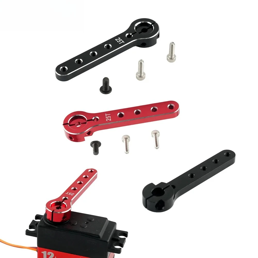 25T 56mm Extended Servo Arm Horn Parts Steering Arm For RC Car/Boat/Airplane Model Servos 25T Metal Swing Horn Arm