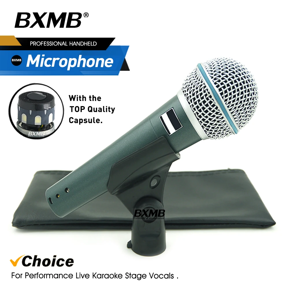 High Quality Metal BETA58A Wired Microphone BETA58 Vocals Professional Handheld Dynamic Mic For Performance Live Karaoke Singing