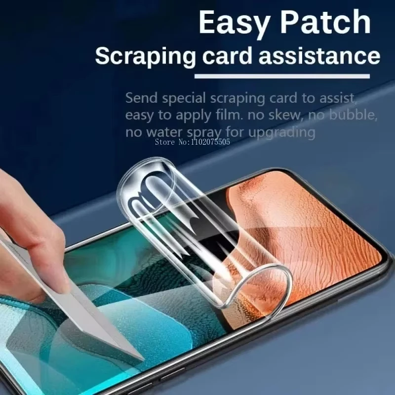 3 قطعة هيدروجيل فيلم لسامسونج غالاكسي A54 5 جرام A15 A51 A36 5 جرام A52 A16 S20 FE A31 A24 A71 A26 A25 A32 5 جرام A12 A02s حامي الشاشة #3