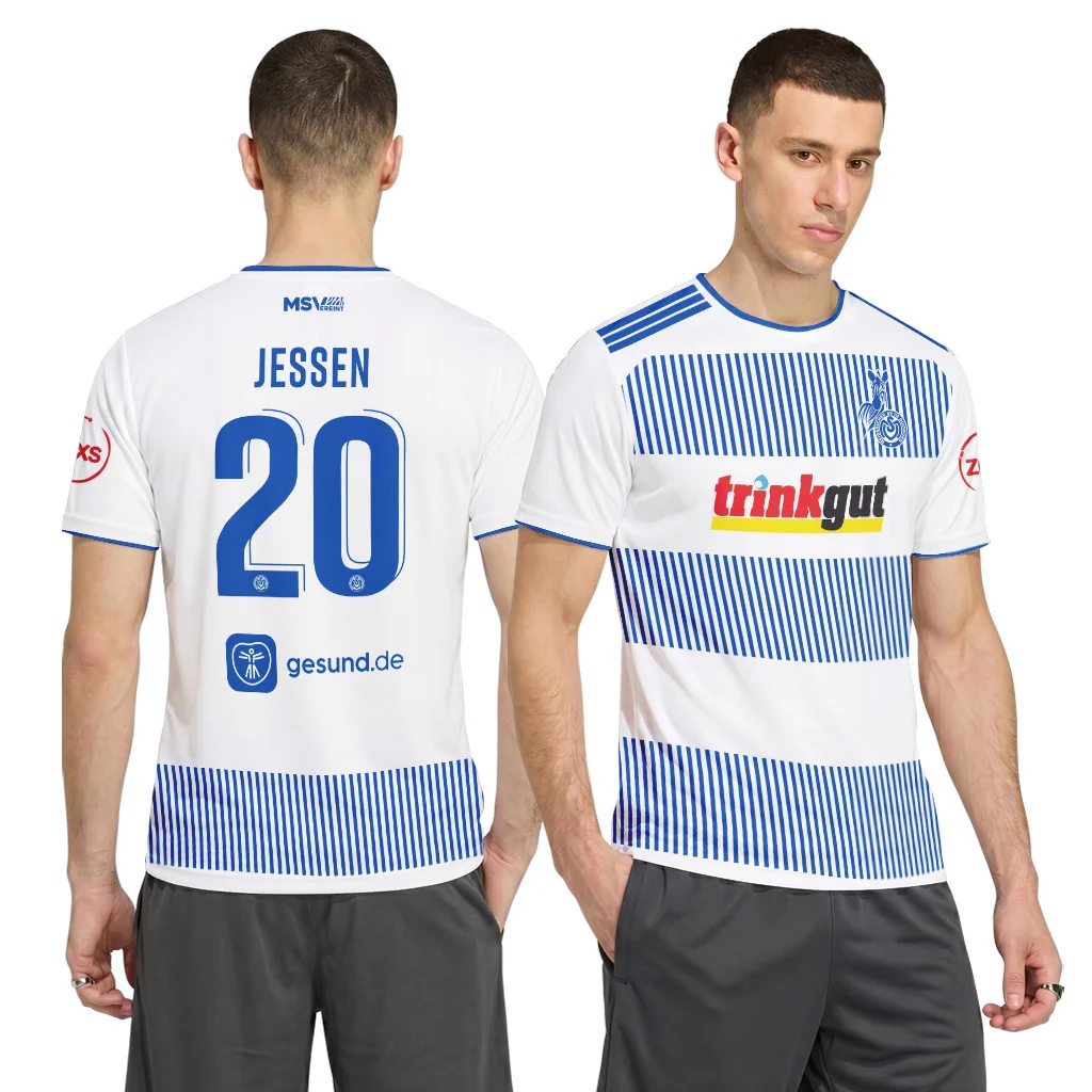 2026-27 Summer Adult Top Quick-dry Breathable MSV Duisburg Home Football Jersey Men Women Sports Third Soccer Jersey Family Tee
