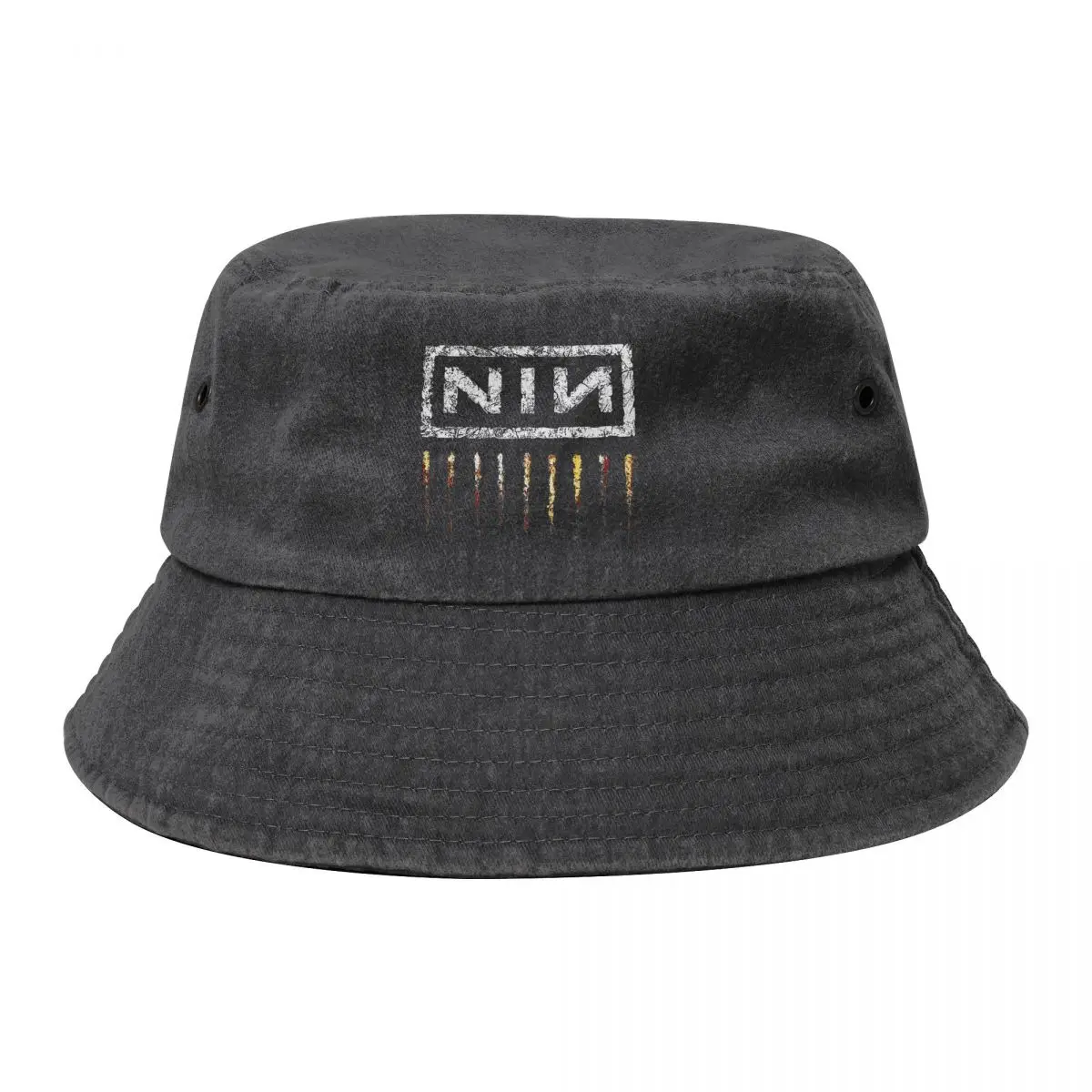 Hot Summer NIN Rock Band Nine Inch Nails Merch Cotton Denim Bucket Hats Stylish Unisex Reptile Album Fisherman Hat For Outdoor