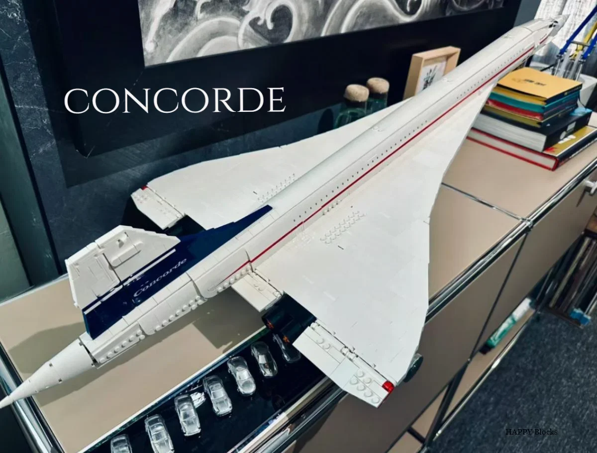 2025 new Airbus Concorde Building blocks Brick kit The world's first supersonic airliner Chuangxiang Aerospace 10 brick toys Chi