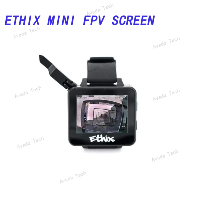 Avada Tech ETHIX MINI FPV SCREEN FPV watch with 48 channels and band scan.