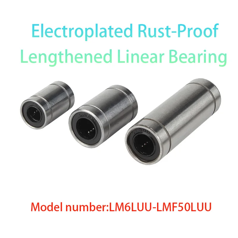 

Electroplated Nickel Linear Bearing Anti-Rust Lengthening, 1pcs Lm6/8/10/12/13/16/20/25/30/35/40uu High Speed Motion Bearing