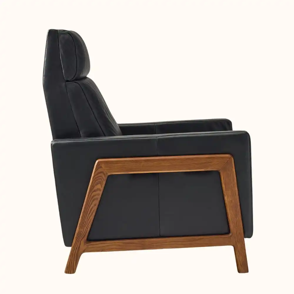 Halekulani Modern Ergonomic Leather Lounge Chair for Living Room Hospital Hotel Apartment Use