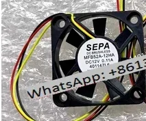 

MFB52A-12HA DC 12V 0.11A 50x50x10mm 3-Wire Server Cooling Fan