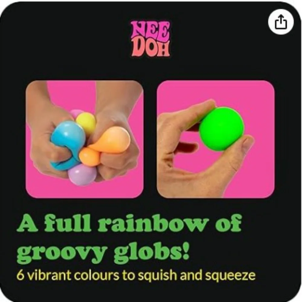 Schylling Nee Doh Nice Cube & Mini Cat &Six Color Round Sensory Pinch Blocks Stress Relief Puzzle Kids Souvenir Blind Box view 3