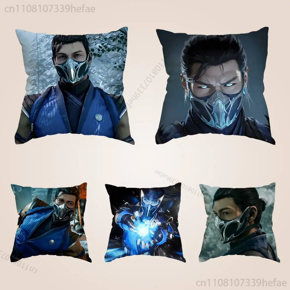 

Game M-MK Sub Z-Zero Funny Pillow Case Anti-dustmite Pillowcase Invisible Zipper Silky Short Plush Sofa Cushion Cover