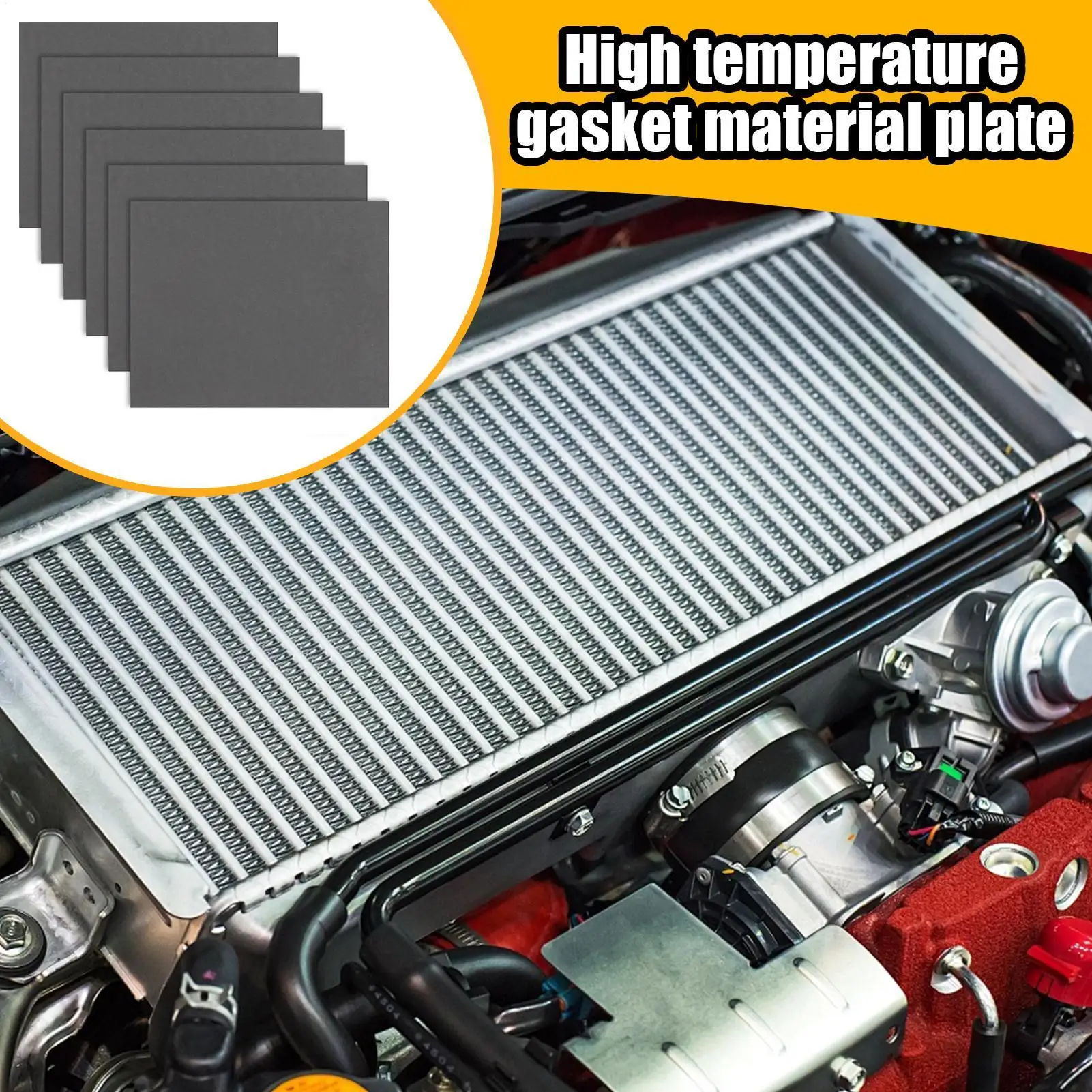 

Материал прокладки выхлопной системы, 6 шт., жидкая прокладка, термостойкий лист 15 х 11,8 дюйма для ремонта автомобильных двигателей, газонокосилки