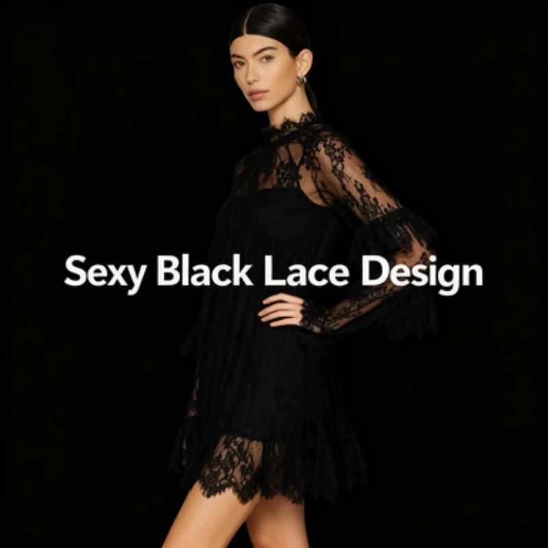 Abito sexy in pizzo trasparente Royal Sister Copricostume trasparente per ragazza calda primavera estate