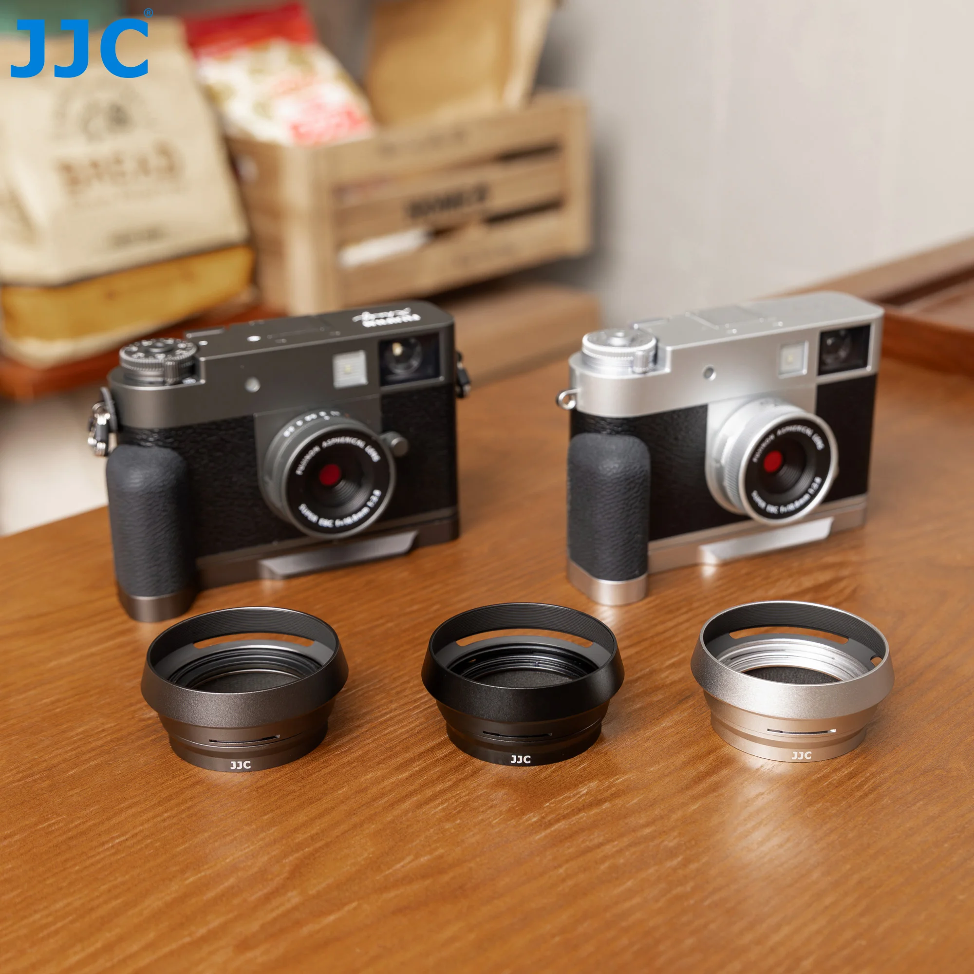 Металлическая бленда JJC с переходным кольцом фильтра 37 мм для FUJIFILM X Half Lens Cap Shade FUJI X Защитные аксессуары для полуобъектива