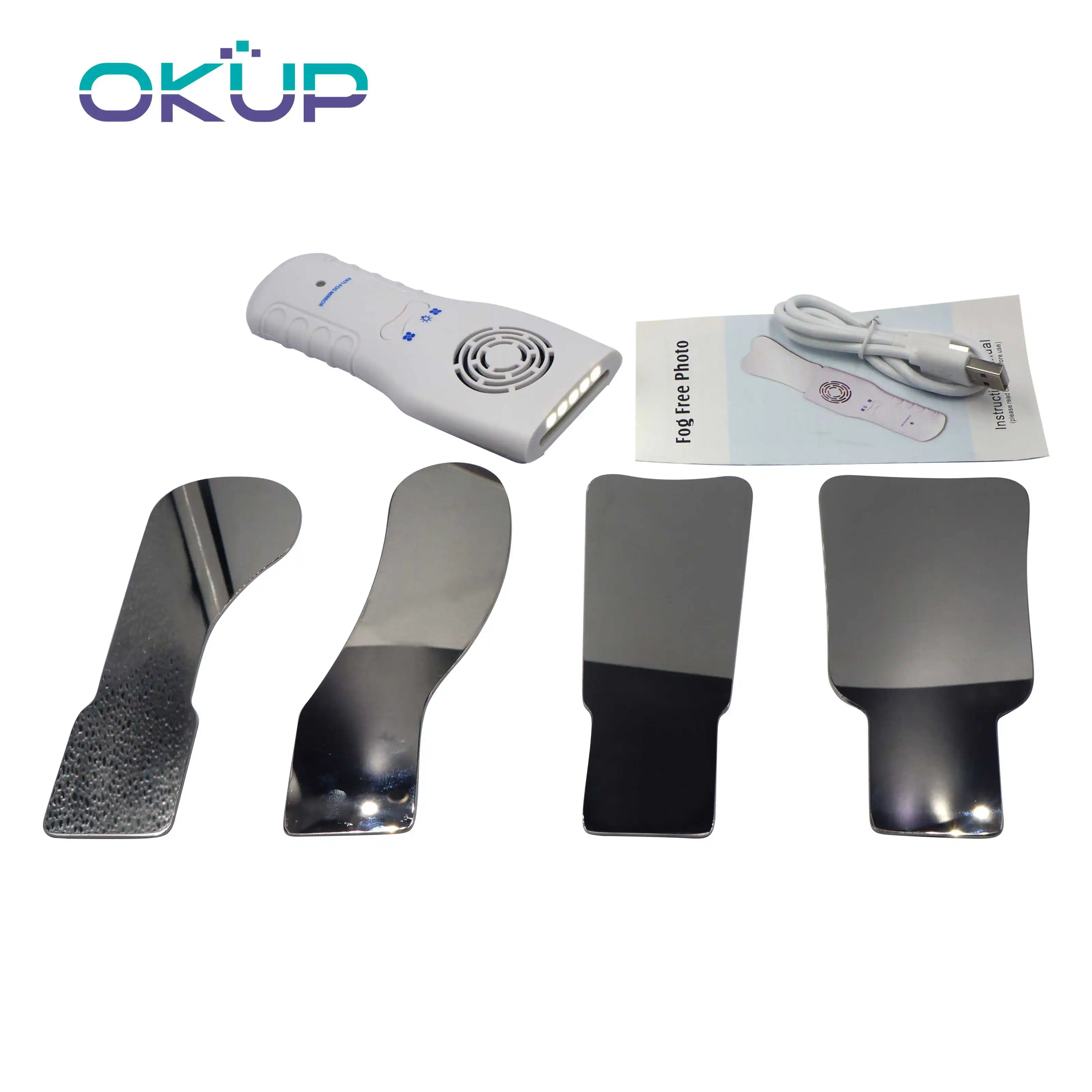 Espelho Antifog Automático Dental para Fotografia Oral Refletor Desembaçamento Espelho Ortodôntico Bucal Oclusal Lingual Dentista Suprimentos