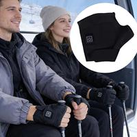 Heated Work Gloves Windproof Waterproof Touchscreen Fingerless USB Heating Fingerless Gloves Hand Warmers For Men Women Youth