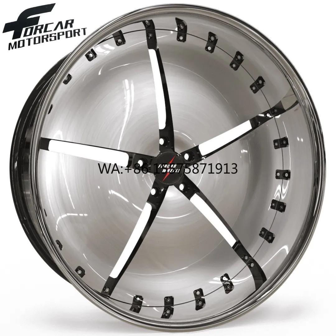 

Двухсекционные кованые диски с глубоким вогнутым уникальным дизайном, 16, 17, 18, 19, 20, 21, 22, 23, 24 дюйма, для автоспорта, производство Китай