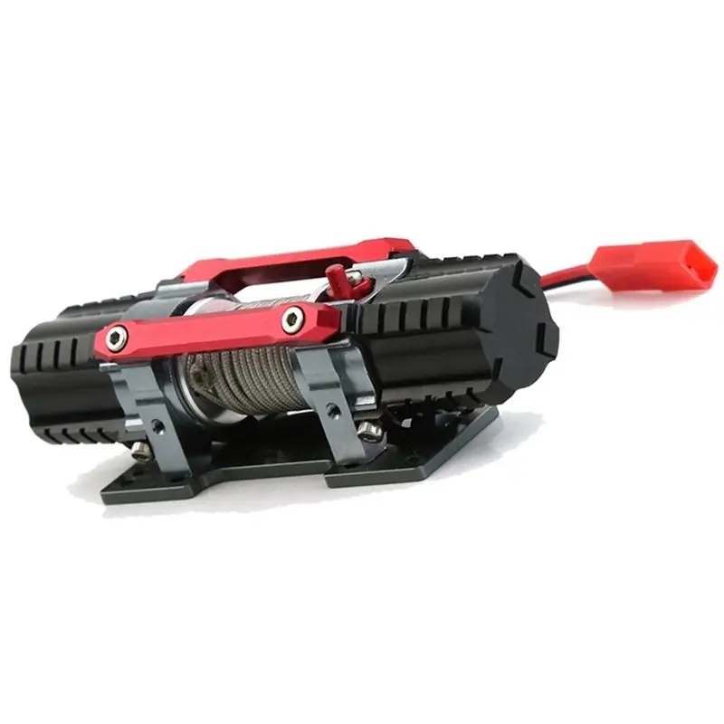 Superr-Dual Motor Metal Simulated Winch For 1/8 1/10 RC Crawler Car Axial SCX10 TRAXXAS TRX4 RC4WD D90 KM2 Upgrade Parts