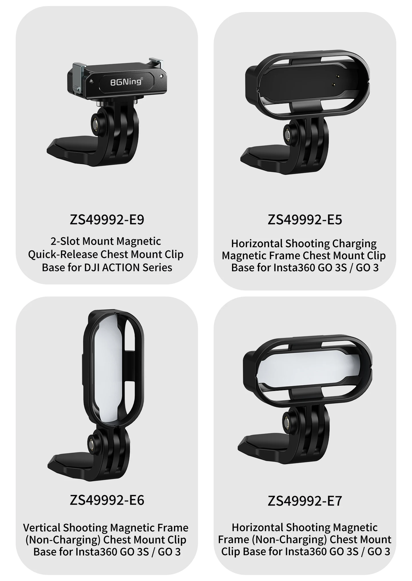 Action Kamera Halterung POV Brust Hut Clip für Insta360 Go3S Rahmen Feste Magnetische Quick Release für Go Ultra für DJI GoPro Halterung – Detail 15
