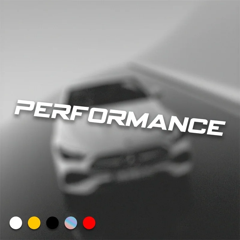 PERFORMANCE Car Stickers Waterproof Vinyl Material Auto Windshield Body Decals Letter Car Decoration Accessories Stickers