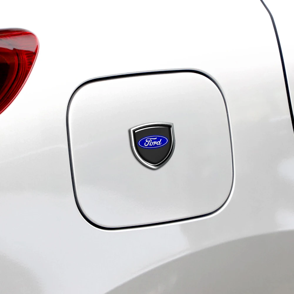 Car Styling 3D Metal Emblem Body Window Sticker Decal For Ford Focus Mustang Mondeo Fiesta Ecosport Kuga Fusion Ghia Galaxy MK2