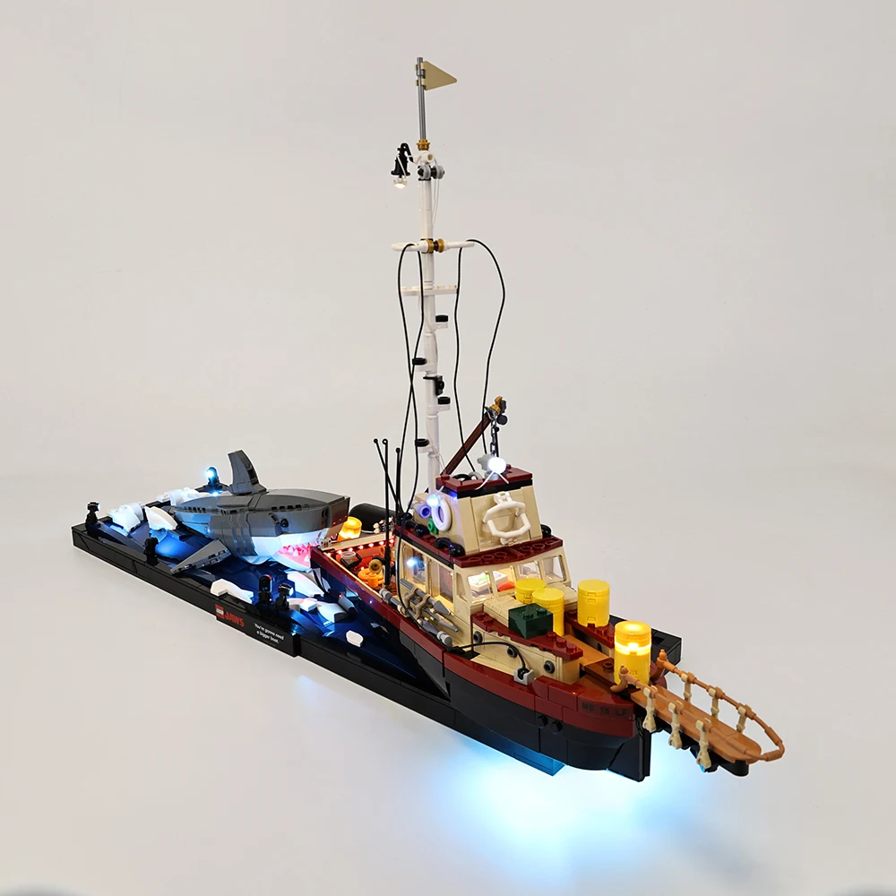 Led-lichtset voor 21350 Jaws DIY led-blokken modelspeelgoedset (alleen verlichtingsset zonder model)