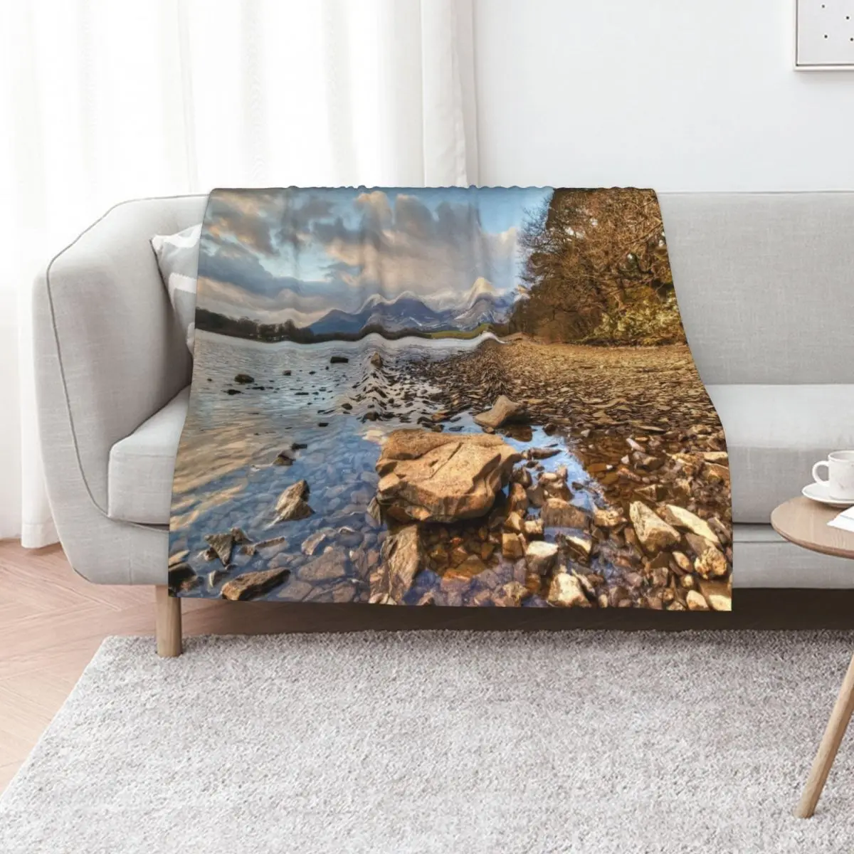 

Skiddaw From Derwentwater Throw Blanket for babies For Sofa Thin Soft Beds warm for winter Blankets