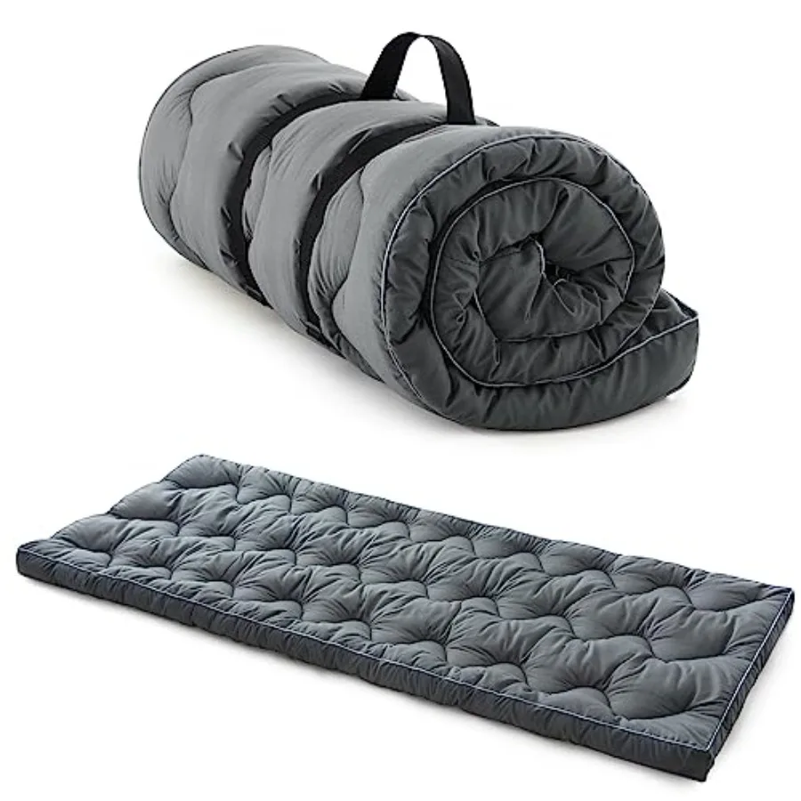 

Cot Mattr Topper for Camp Cot/Rv Bunk/Narrow Twin Beds 75"X30",Thickened Quilted Cot Pad, Lightweight Foldable Sleeping Mat for