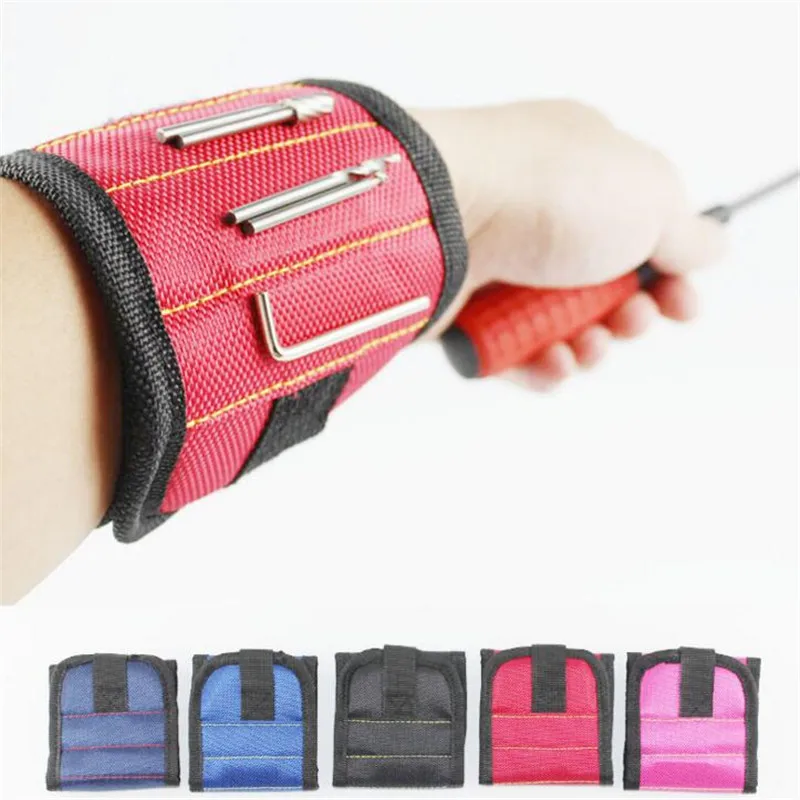 Strong Magnetic Wristband Tool Belt Holders with Strong Magnets for Holding Screws Nails Drill Bits Repair Hand Tools Organizer