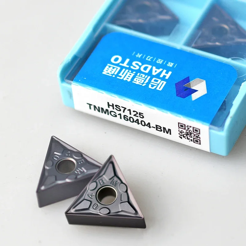 10pcs Original TNMG TNMG16 TNMG160404 TNMG160408 TNMG160412 BM HS7125 HS7225 CNC Lathe Cutting Tools Carbide Turning Inserts