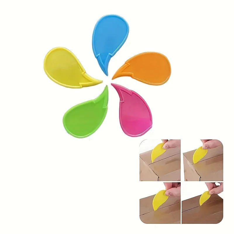 Easy express box opener for opening boxes and packaging, box opener, portable plastic box opener - random color