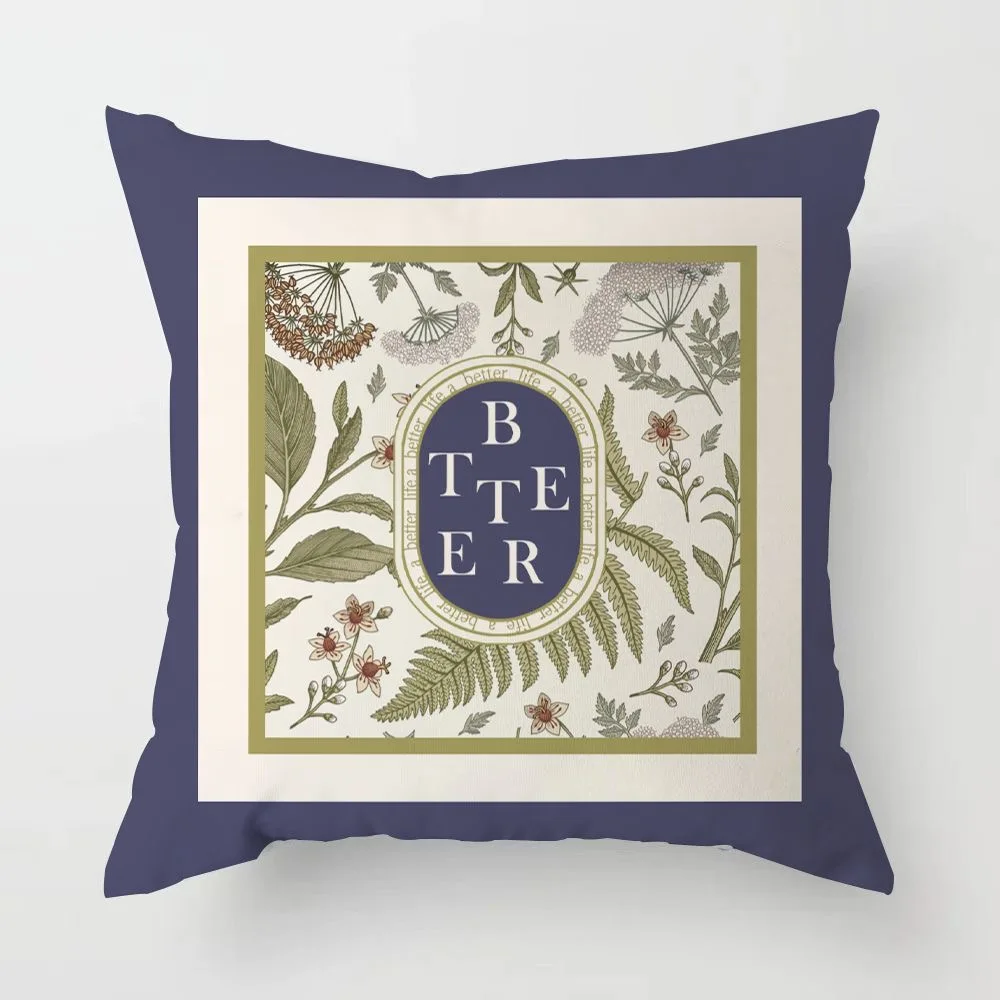 Retro Light Luxury American Pillowcase Living Room Sofa Cushion Cover Bedroom Bed Pillow Cover Square