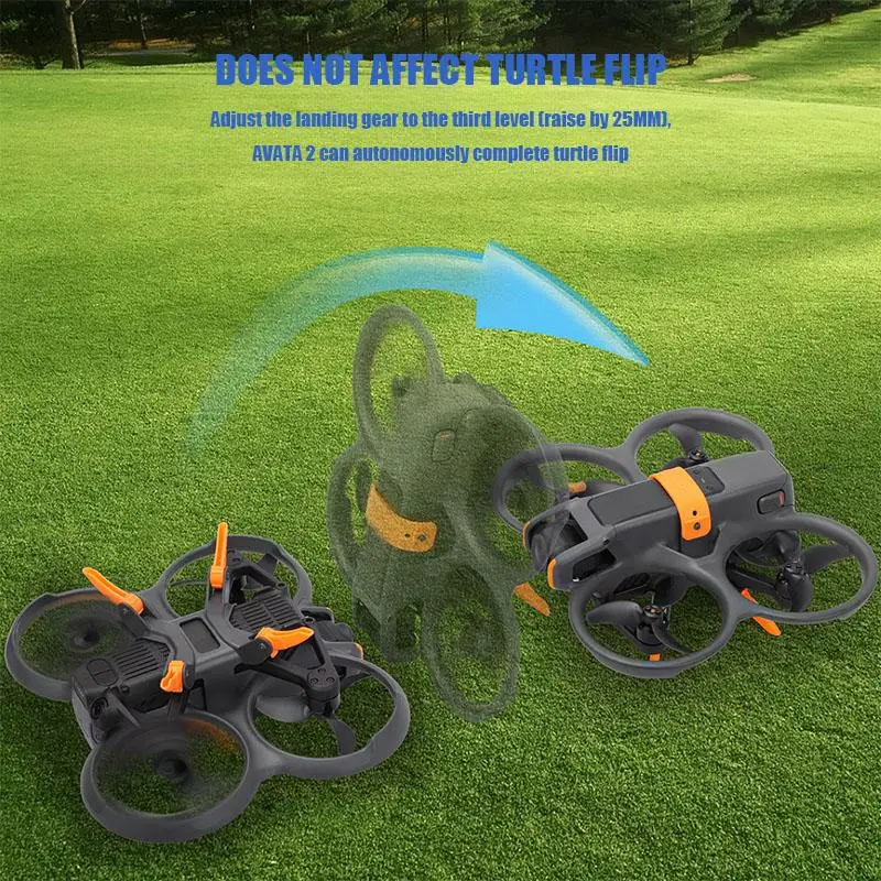 Volodymyr Carrello di Atterraggio per DJI Avata 2 Drone Protezione Anti-collisione Piedi Intensificare Supporto Gamba Staffa per Avata 2 Accessorio