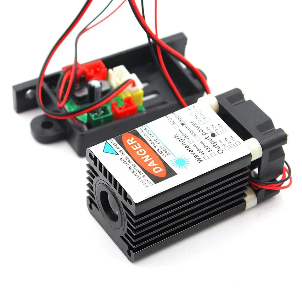 100mW Red/Green/Blue Fat Dot Round Thick Beam Laser Module 12V Driver TTL 0-15kH Woodwork Light