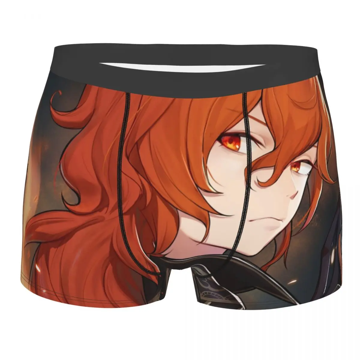 Diluc Genshin Impact Boxer Shorts Men 3D Print Male Soft Comic Anime Game Underwear Panties Briefs