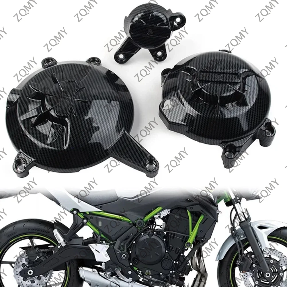 

3Pcs/Set Motorbike Engine Crash Protector Guard Gear Crank Case Cover Slider For Kawasaki Z650 2017 2018 2019 2020