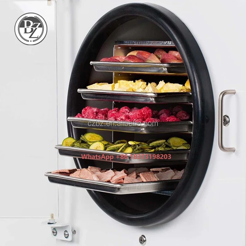 

JY-FD04 2025 New Year Home Freeze Dryer SUS316L Food Processor Pet Food Lyophilizer with Gear and PLC Engine