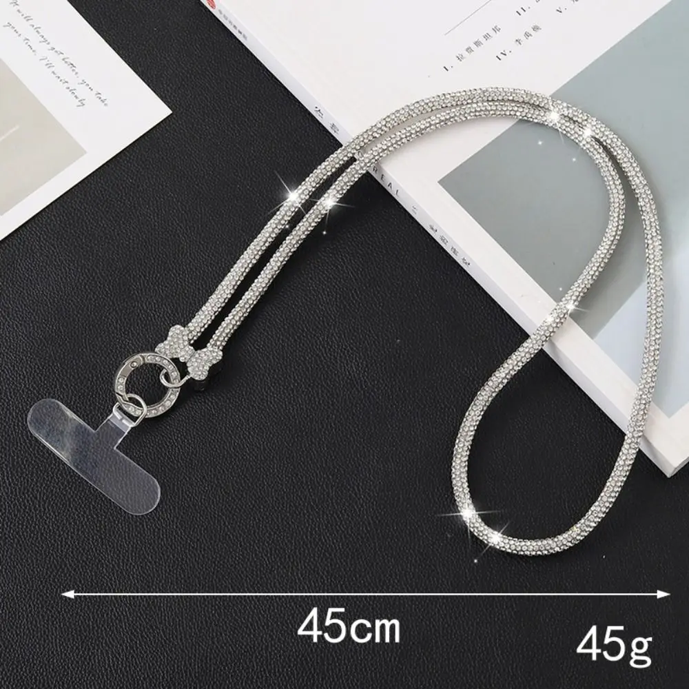 

Модный блестящий ремешок для телефона со стразами, блестящий бант с кристаллами, блестящий телефон, анти-потерянная веревка, подвесной шнур, аксессуары для телефона