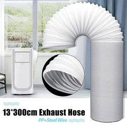 300cm Exhaust Pipe Flexible Air Conditioner Exhaust Pipe Vent Hose Duct Outlet 130mm Ventilation Duct Air Conditioner Vent Hose