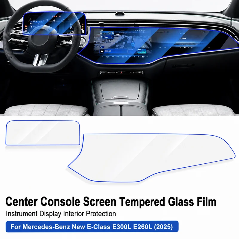 2025 For Mercedes-Benz New E-Class E300L E260L Center Console Screen Tempered Glass Film Instrument Display Interior Protection